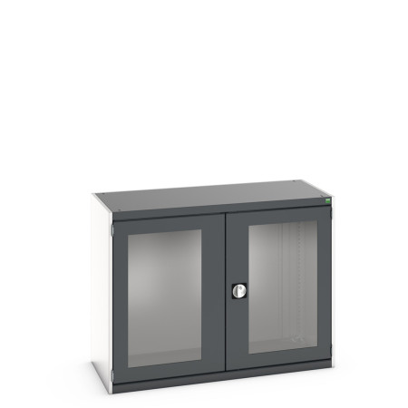 40022140 - Armoire CUBIO SMLFS-13610 - Avec 2 Portes Transparentes - LxPxH 1300x650x1000mm - Gris Anthracite RAL 7016 40022140 - Armoire CUBIO SMLFS-13610 - Avec 2 Portes Transparentes - LxPxH 1300x650x1000mm - Gris Anthracite RAL 7016