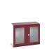 40022140 - Armoire CUBIO SMLFS-13610 - Avec 2 Portes Transparentes - LxPxH 1300x650x1000mm - Rouge Pourpre RAL 3004 40022140 - Armoire CUBIO SMLFS-13610 - Avec 2 Portes Transparentes - LxPxH 1300x650x1000mm - Rouge Pourpre RAL 3004