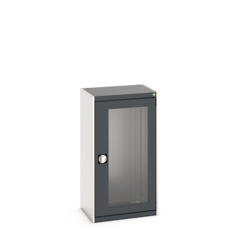 40011057 - Armoire CUBIO SMLFS-6512 - Avec 1 Porte Transparente - LxPxH 650x525x1200mm - Gris Anthracite RAL 7016 40011057 - Armoire CUBIO SMLFS-6512 - Avec 1 Porte Transparente - LxPxH 650x525x1200mm - Gris Anthracite RAL 7016