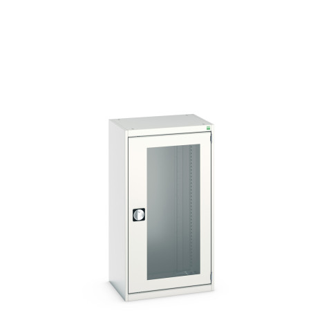 40011057 - Armoire CUBIO SMLFS-6512 - Avec 1 Porte Transparente - LxPxH 650x525x1200mm - Gris Clair RAL 7035 40011057 - Armoire CUBIO SMLFS-6512 - Avec 1 Porte Transparente - LxPxH 650x525x1200mm - Gris Clair RAL 7035