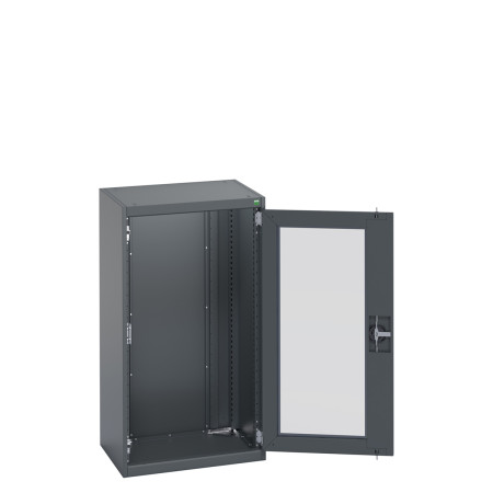 40011057 - Armoire CUBIO SMLFS-6512 - Avec 1 Porte Transparente - LxPxH 650x525x1200mm - Full Gris Anthracite RAL 7016 40011057 - Armoire CUBIO SMLFS-6512 - Avec 1 Porte Transparente - LxPxH 650x525x1200mm - Full Gris Anthracite RAL 7016