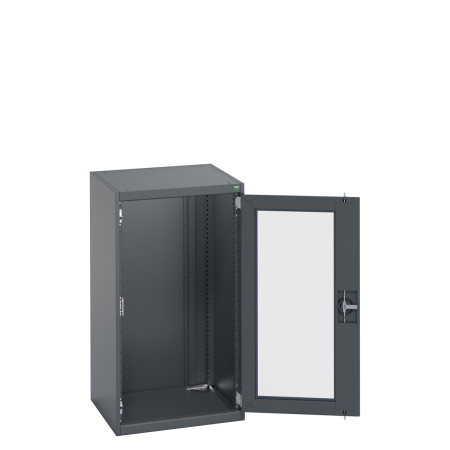 40019165 - Armoire CUBIO SMLFS-6612 - Avec 1 Porte Transparente - LxPxH 650x650x1200mm - Full Gris Anthracite RAL 7016 40019165 - Armoire CUBIO SMLFS-6612 - Avec 1 Porte Transparente - LxPxH 650x650x1200mm - Full Gris Anthracite RAL 7016