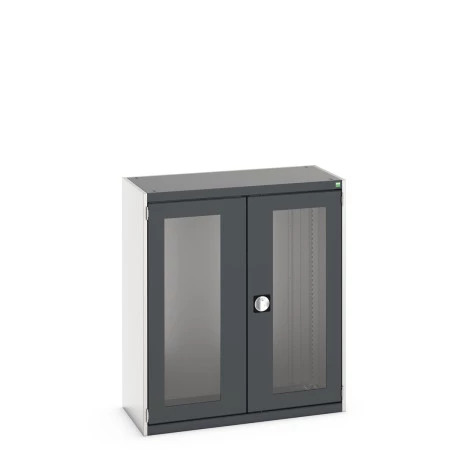 40013021 - Armoire CUBIO SMLFS-10512 - Avec 2 Portes Transparentes - LxPxH 1050x525x1200mm - Gris Anthracite RAL 7016 40013021 - Armoire CUBIO SMLFS-10512 - Avec 2 Portes Transparentes - LxPxH 1050x525x1200mm - Gris Anthracite RAL 7016