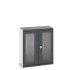 40013021 - Armoire CUBIO SMLFS-10512 - Avec 2 Portes Transparentes - LxPxH 1050x525x1200mm - Gris Anthracite RAL 7016 40013021 - Armoire CUBIO SMLFS-10512 - Avec 2 Portes Transparentes - LxPxH 1050x525x1200mm - Gris Anthracite RAL 7016