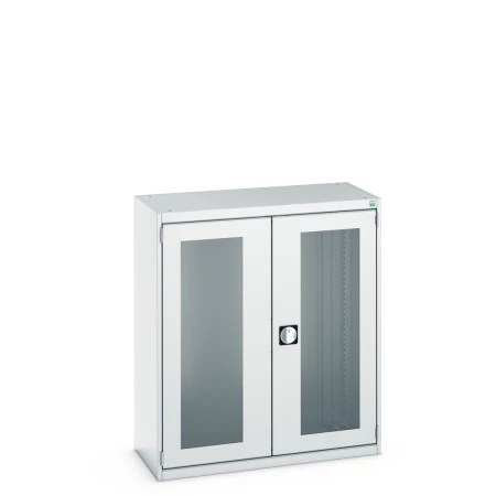 40013021 - Armoire CUBIO SMLFS-10512 - Avec 2 Portes Transparentes - LxPxH 1050x525x1200mm - Gris Clair RAL 7035 40013021 - Armoire CUBIO SMLFS-10512 - Avec 2 Portes Transparentes - LxPxH 1050x525x1200mm - Gris Clair RAL 7035