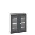 40013061 - Armoire CUBIO SMFS-10512-1 - Avec 2 Portes Transparentes, 3 Tablettes - LxPxH 1050x525x1200mm - Gris Anthracite RAL 7016 40013061 - Armoire CUBIO SMFS-10512-1 - Avec 2 Portes Transparentes, 3 Tablettes - LxPxH 1050x525x1200mm - Gris Anthracite RAL 7016