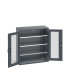 40013061 - Armoire CUBIO SMFS-10512-1 - Avec 2 Portes Transparentes, 3 Tablettes - LxPxH 1050x525x1200mm - Full Gris Anthracite RAL 7016 40013061 - Armoire CUBIO SMFS-10512-1 - Avec 2 Portes Transparentes, 3 Tablettes - LxPxH 1050x525x1200mm - Full Gris Anthracite RAL 7016