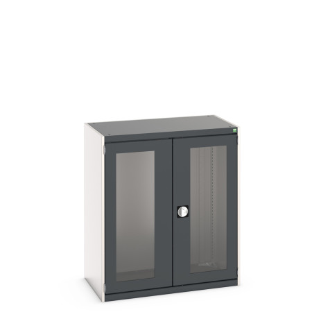 40021069 - Armoire CUBIO SMLFS-10612 - Avec 2 Portes Transparentes - LxPxH 1050x650x1200mm - Gris Anthracite RAL 7016 40021069 - Armoire CUBIO SMLFS-10612 - Avec 2 Portes Transparentes - LxPxH 1050x650x1200mm - Gris Anthracite RAL 7016