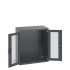 40021069 - Armoire CUBIO SMLFS-10612 - Avec 2 Portes Transparentes - LxPxH 1050x650x1200mm - Full Gris Anthracite RAL 7016 40021069 - Armoire CUBIO SMLFS-10612 - Avec 2 Portes Transparentes - LxPxH 1050x650x1200mm - Full Gris Anthracite RAL 7016