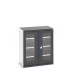 40021131 - Armoire CUBIO SMFS-10612-1 - Avec 2 Portes Transparentes et 3 Tablettes - LxPxH 1050x650x1200mm - Gris Anthracite RAL 7016 40021131 - Armoire CUBIO SMFS-10612-1 - Avec 2 Portes Transparentes et 3 Tablettes - LxPxH 1050x650x1200mm - Gris Anthracite RAL 7016