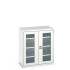 40021131 - Armoire CUBIO SMFS-10612-1 - Avec 2 Portes Transparentes et 3 Tablettes - LxPxH 1050x650x1200mm - Gris Clair RAL 7035 40021131 - Armoire CUBIO SMFS-10612-1 - Avec 2 Portes Transparentes et 3 Tablettes - LxPxH 1050x650x1200mm - Gris Clair RAL 7035