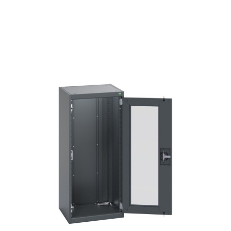 40010129 - Armoire CUBIO SMLFS-5512 - Avec 1 Porte Transparente - LxPxH 525x525x1200mm - Full Gris Anthracite RAL 7016 40010129 - Armoire CUBIO SMLFS-5512 - Avec 1 Porte Transparente - LxPxH 525x525x1200mm - Full Gris Anthracite RAL 7016