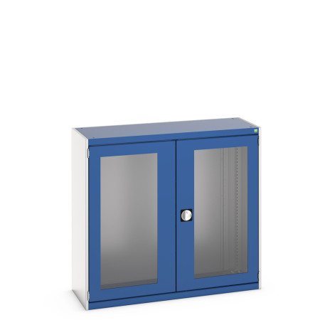 40014021 - Armoire CUBIO SMLFS-13512 - Avec 2 Portes Transparentes - LxPxH 1300x525x1200mm - Bleu Gentiane RAL 5010 40014021 - Armoire CUBIO SMLFS-13512 - Avec 2 Portes Transparentes - LxPxH 1300x525x1200mm - Bleu Gentiane RAL 5010