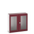 40014021 - Armoire CUBIO SMLFS-13512 - Avec 2 Portes Transparentes - LxPxH 1300x525x1200mm - Rouge Pourpre RAL 3004 40014021 - Armoire CUBIO SMLFS-13512 - Avec 2 Portes Transparentes - LxPxH 1300x525x1200mm - Rouge Pourpre RAL 3004