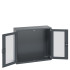 40014021 - Armoire CUBIO SMLFS-13512 - Avec 2 Portes Transparentes - LxPxH 1300x525x1200mm - Full Gris Anthracite RAL 7016 40014021 - Armoire CUBIO SMLFS-13512 - Avec 2 Portes Transparentes - LxPxH 1300x525x1200mm - Full Gris Anthracite RAL 7016