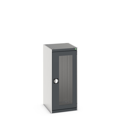 40018140 - Armoire CUBIO SMLFS-5612 - Avec 1 Porte Transparente - LxPxH 525x650x1200mm - Gris Anthracite RAL 7016 40018140 - Armoire CUBIO SMLFS-5612 - Avec 1 Porte Transparente - LxPxH 525x650x1200mm - Gris Anthracite RAL 7016