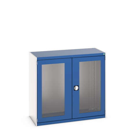 40022021 - Armoire CUBIO SMLFS-13612 - Avec 2 Portes Transparentes - LxPxH 1300x650x1200mm - Bleu Gentiane RAL 5010 40022021 - Armoire CUBIO SMLFS-13612 - Avec 2 Portes Transparentes - LxPxH 1300x650x1200mm - Bleu Gentiane RAL 5010