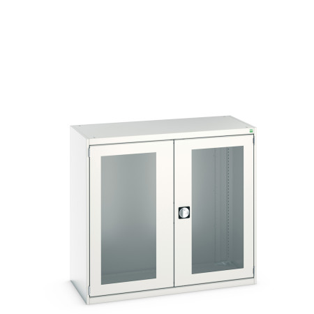 40022021 - Armoire CUBIO SMLFS-13612 - Avec 2 Portes Transparentes - LxPxH 1300x650x1200mm - Gris Clair RAL 7035 40022021 - Armoire CUBIO SMLFS-13612 - Avec 2 Portes Transparentes - LxPxH 1300x650x1200mm - Gris Clair RAL 7035