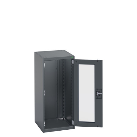 40018140 - Armoire CUBIO SMLFS-5612 - Avec 1 Porte Transparente - LxPxH 525x650x1200mm - Full Gris Anthracite RAL 7016 40018140 - Armoire CUBIO SMLFS-5612 - Avec 1 Porte Transparente - LxPxH 525x650x1200mm - Full Gris Anthracite RAL 7016