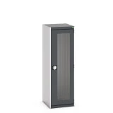 40010130 - Armoire CUBIO SMLFS-5516 - Avec 1 Porte Transparente - LxPxH 525x525x1600mm - Gris Anthracite RAL 7016 40010130 - Armoire CUBIO SMLFS-5516 - Avec 1 Porte Transparente - LxPxH 525x525x1600mm - Gris Anthracite RAL 7016