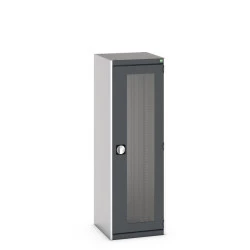 Armoire à portes transparentes CUBIO - Hauteur 1600 mm