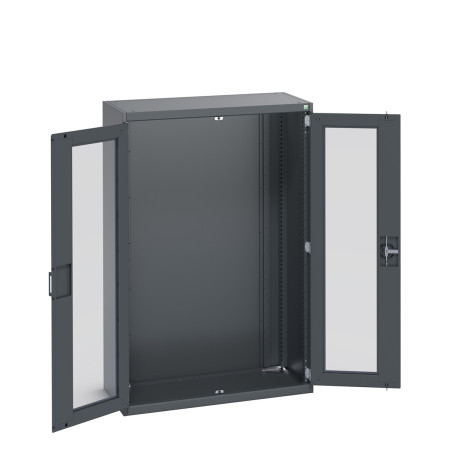 40013022 - Armoire CUBIO SMLFS-10516 - Avec 2 Portes Transparentes - LxPxH 1050x525x1600mm - Full Gris Anthracite RAL 7016 40013022 - Armoire CUBIO SMLFS-10516 - Avec 2 Portes Transparentes - LxPxH 1050x525x1600mm - Full Gris Anthracite RAL 7016