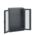 40013022 - Armoire CUBIO SMLFS-10516 - Avec 2 Portes Transparentes - LxPxH 1050x525x1600mm - Full Gris Anthracite RAL 7016 40013022 - Armoire CUBIO SMLFS-10516 - Avec 2 Portes Transparentes - LxPxH 1050x525x1600mm - Full Gris Anthracite RAL 7016