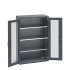40013062 - Armoire CUBIO SMFS-10516-1 - Avec 2 Portes Transparentes, 3 Tablettes - LxPxH 1050x525x1600mm - Full Gris Anthracite RAL 7016 40013062 - Armoire CUBIO SMFS-10516-1 - Avec 2 Portes Transparentes, 3 Tablettes - LxPxH 1050x525x1600mm - Full Gris Anthracite RAL 7016