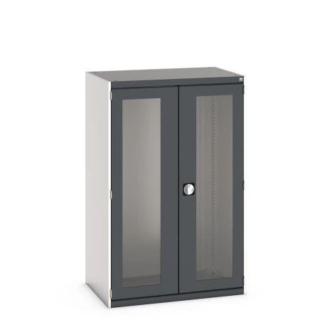 40021070 - Armoire CUBIO SMLFS-10616 - Avec 2 Portes Transparentes - LxPxH 1050x650x1600mm - Gris Anthracite RAL 7016 40021070 - Armoire CUBIO SMLFS-10616 - Avec 2 Portes Transparentes - LxPxH 1050x650x1600mm - Gris Anthracite RAL 7016