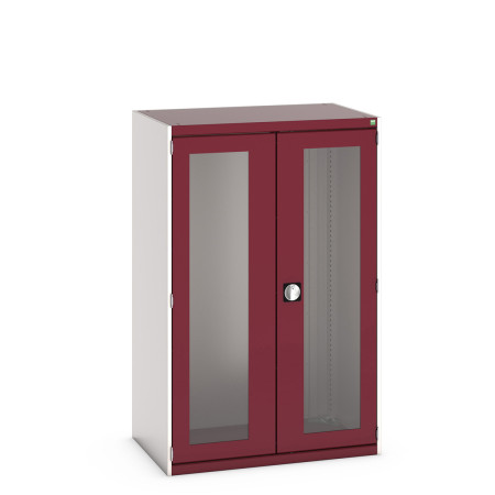 40021070 - Armoire CUBIO SMLFS-10616 - Avec 2 Portes Transparentes - LxPxH 1050x650x1600mm - Rouge Pourpre RAL 3004 40021070 - Armoire CUBIO SMLFS-10616 - Avec 2 Portes Transparentes - LxPxH 1050x650x1600mm - Rouge Pourpre RAL 3004