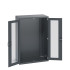 40021070 - Armoire CUBIO SMLFS-10616 - Avec 2 Portes Transparentes - LxPxH 1050x650x1600mm - Full Gris Anthracite RAL 7016 40021070 - Armoire CUBIO SMLFS-10616 - Avec 2 Portes Transparentes - LxPxH 1050x650x1600mm - Full Gris Anthracite RAL 7016