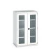 40021132 - Armoire CUBIO SMFS-10616-1 - Avec 2 Portes Transparentes et 3 Tablettes - LxPxH 1050x650x1600mm - Gris Clair RAL 7035 40021132 - Armoire CUBIO SMFS-10616-1 - Avec 2 Portes Transparentes et 3 Tablettes - LxPxH 1050x650x1600mm - Gris Clair RAL 7035