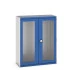 40014022 - Armoire CUBIO SMLFS-13516 - Avec 2 Portes Transparentes - LxPxH 1300x525x1600mm - Bleu Gentiane RAL 5010 40014022 - Armoire CUBIO SMLFS-13516 - Avec 2 Portes Transparentes - LxPxH 1300x525x1600mm - Bleu Gentiane RAL 5010