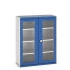 40014057 - Armoire CUBIO SMFS-13516-1 - Avec 2 Portes Transparentes et 3 Tablettes - LxPxH 1300x525x1600mm - Bleu Gentiane RAL 5010 40014057 - Armoire CUBIO SMFS-13516-1 - Avec 2 Portes Transparentes et 3 Tablettes - LxPxH 1300x525x1600mm - Bleu Gentiane RAL 5010