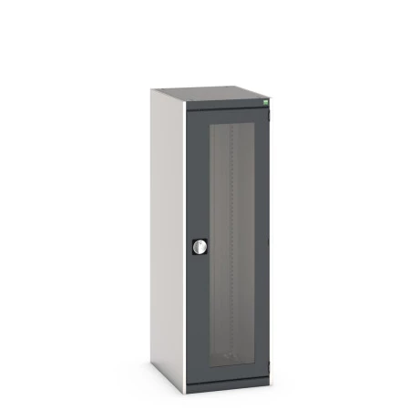 40018141 - Armoire CUBIO SMLFS-5616 - Avec 1 Porte Transparente - LxPxH 525x650x1600mm - Gris Anthracite RAL 7016 40018141 - Armoire CUBIO SMLFS-5616 - Avec 1 Porte Transparente - LxPxH 525x650x1600mm - Gris Anthracite RAL 7016