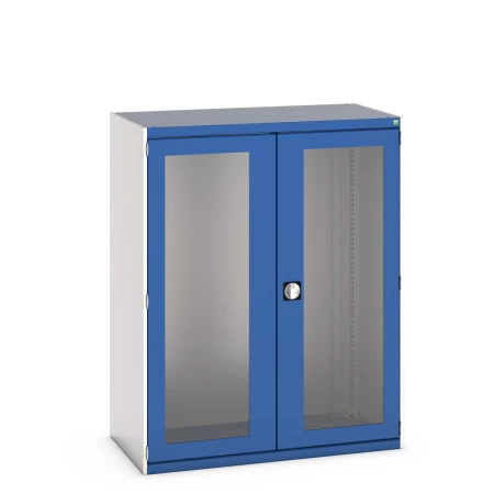40022022 - Armoire CUBIO SMLFS-13616 - Avec 2 Portes Transparentes - LxPxH 1300x650x1600mm - Bleu Gentiane RAL 5010 40022022 - Armoire CUBIO SMLFS-13616 - Avec 2 Portes Transparentes - LxPxH 1300x650x1600mm - Bleu Gentiane RAL 5010