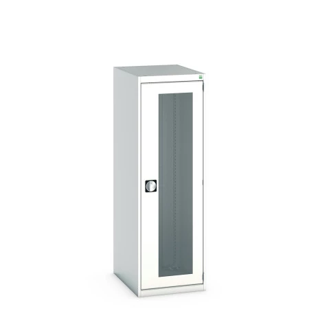 40018141 - Armoire CUBIO SMLFS-5616 - Avec 1 Porte Transparente - LxPxH 525x650x1600mm - Gris Clair RAL 7035 40018141 - Armoire CUBIO SMLFS-5616 - Avec 1 Porte Transparente - LxPxH 525x650x1600mm - Gris Clair RAL 7035