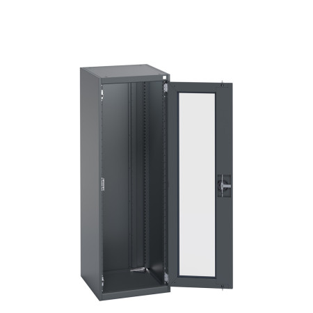 40018141 - Armoire CUBIO SMLFS-5616 - Avec 1 Porte Transparente - LxPxH 525x650x1600mm - Full Gris Anthracite RAL 7016 40018141 - Armoire CUBIO SMLFS-5616 - Avec 1 Porte Transparente - LxPxH 525x650x1600mm - Full Gris Anthracite RAL 7016