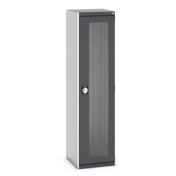 Armoire à portes transparentes CUBIO - Hauteur 2000 mm