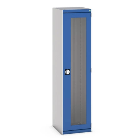 40010131 - Armoire CUBIO SMLFS-5520 - Avec 2 Portes Transparentes - LxPxH 525x525x2000mm - Bleu Gentiane RAL 5010 40010131 - Armoire CUBIO SMLFS-5520 - Avec 2 Portes Transparentes - LxPxH 525x525x2000mm - Bleu Gentiane RAL 5010