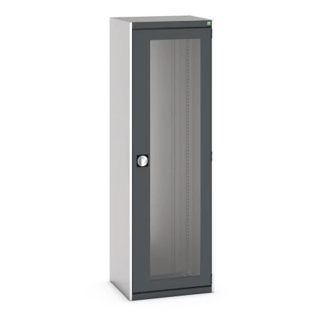 40011059 - Armoire CUBIO SMLFS-6520 - Avec 1 Porte Transparente - LxPxH 650x525x2000mm - Gris Anthracite RAL 7016 40011059 - Armoire CUBIO SMLFS-6520 - Avec 1 Porte Transparente - LxPxH 650x525x2000mm - Gris Anthracite RAL 7016