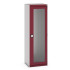 40011059 - Armoire CUBIO SMLFS-6520 - Avec 1 Porte Transparente - LxPxH 650x525x2000mm - Rouge Pourpre RAL 3004 40011059 - Armoire CUBIO SMLFS-6520 - Avec 1 Porte Transparente - LxPxH 650x525x2000mm - Rouge Pourpre RAL 3004