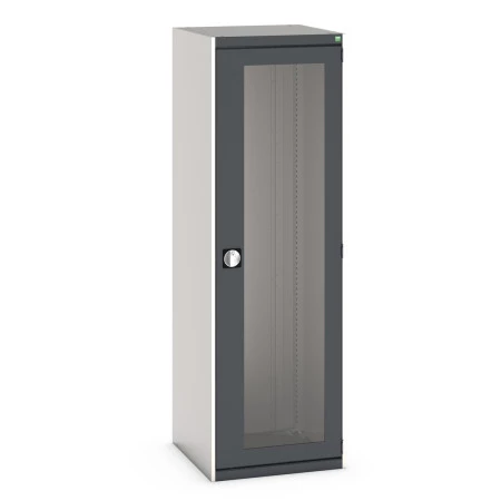 40019167 - Armoire CUBIO SMLFS-6620 - Avec 1 Porte Transparente - LxPxH 650x650x2000mm - Gris Anthracite RAL 7016 40019167 - Armoire CUBIO SMLFS-6620 - Avec 1 Porte Transparente - LxPxH 650x650x2000mm - Gris Anthracite RAL 7016