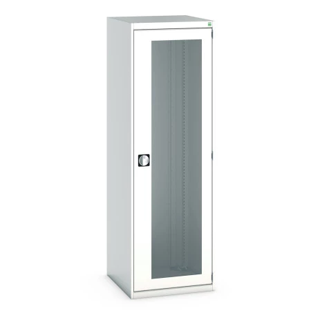 40019167 - Armoire CUBIO SMLFS-6620 - Avec 1 Porte Transparente - LxPxH 650x650x2000mm - Gris Clair RAL 7035 40019167 - Armoire CUBIO SMLFS-6620 - Avec 1 Porte Transparente - LxPxH 650x650x2000mm - Gris Clair RAL 7035