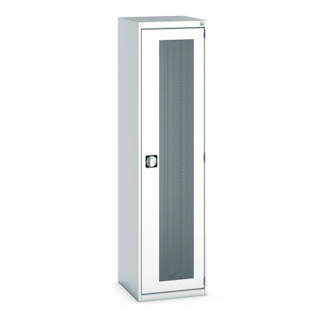 40010131 - Armoire CUBIO SMLFS-5520 - Avec 2 Portes Transparentes - LxPxH 525x525x2000mm - Gris Clair RAL 7035 40010131 - Armoire CUBIO SMLFS-5520 - Avec 2 Portes Transparentes - LxPxH 525x525x2000mm - Gris Clair RAL 7035