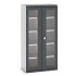 40013064 - CUBIO Armoire SMFS-10520-2 - Avec 2 Portes Transparentes, 4 Tablettes - LxPxH 1050x525x2000mm - Gris Anthracite RAL 7016 40013064 - CUBIO Armoire SMFS-10520-2 - Avec 2 Portes Transparentes, 4 Tablettes - LxPxH 1050x525x2000mm - Gris Anthracite RAL 7016