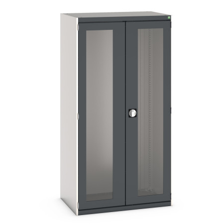 40021071 - CUBIO Armoire SMLFS-10620 - Avec 2 Portes Transparentes - LxPxH 1050x650x2000mm - Gris Anthracite RAL 7016 40021071 - CUBIO Armoire SMLFS-10620 - Avec 2 Portes Transparentes - LxPxH 1050x650x2000mm - Gris Anthracite RAL 7016