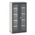 40021134 - CUBIO Armoire SMFS-10620-2 - Avec 2 Portes Transparentes et 4 Tablettes - LxPxH 1050x650x2000mm - Gris Anthracite RAL 7016 40021134 - CUBIO Armoire SMFS-10620-2 - Avec 2 Portes Transparentes et 4 Tablettes - LxPxH 1050x650x2000mm - Gris Anthracite RAL 7016