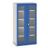 40021134 - CUBIO Armoire SMFS-10620-2 - Avec 2 Portes Transparentes et 4 Tablettes - LxPxH 1050x650x2000mm - Bleu Gentiane RAL 5010 40021134 - CUBIO Armoire SMFS-10620-2 - Avec 2 Portes Transparentes et 4 Tablettes - LxPxH 1050x650x2000mm - Bleu Gentiane RAL 5010