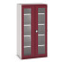 40021134 - CUBIO Armoire SMFS-10620-2 - Avec 2 Portes Transparentes et 4 Tablettes - LxPxH 1050x650x2000mm - Rouge Pourpre RAL 3004 40021134 - CUBIO Armoire SMFS-10620-2 - Avec 2 Portes Transparentes et 4 Tablettes - LxPxH 1050x650x2000mm - Rouge Pourpre RAL 3004